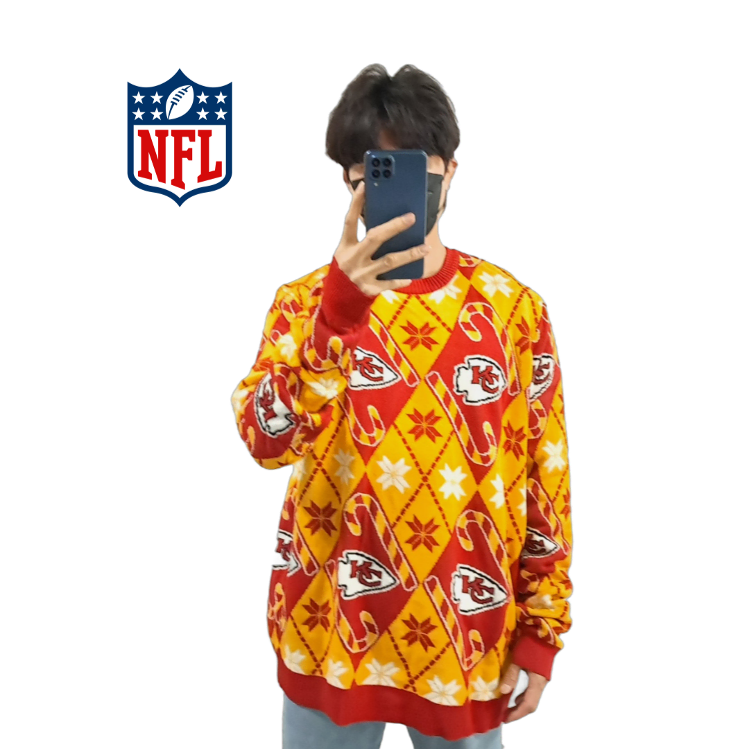 (CS593)2XL NFL 캔자스 시티 니트 스웨터knit